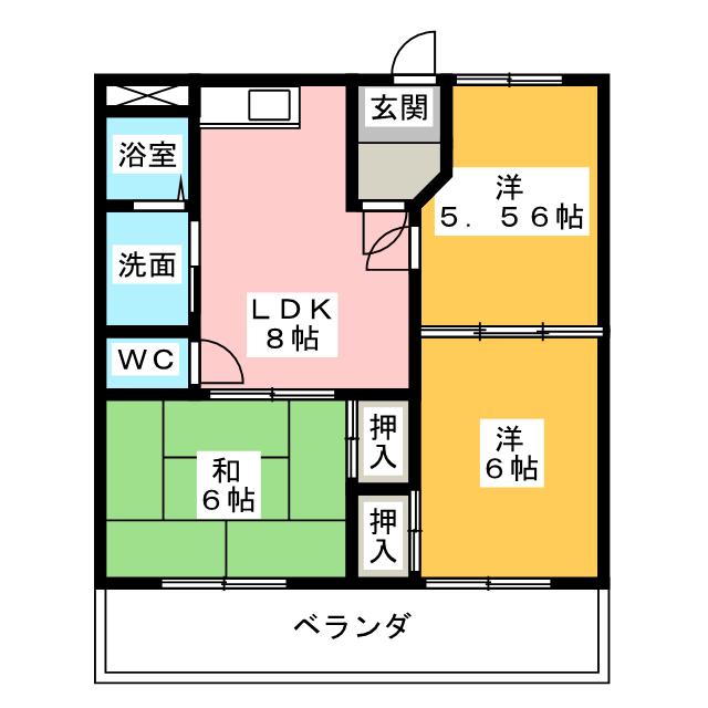 ハイブリッジ湯田の間取り