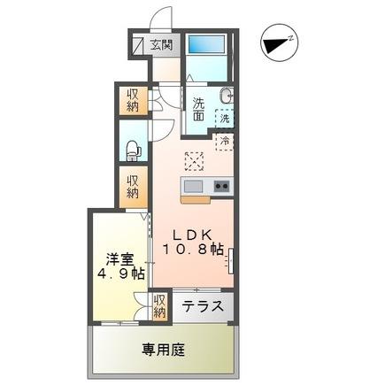 木更津市高柳のアパートの間取り