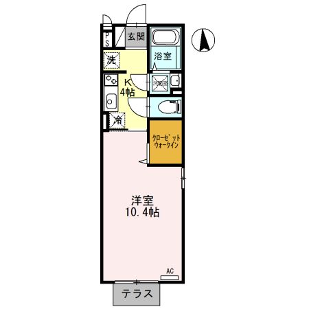 堺市堺区向陵西町のアパートの間取り