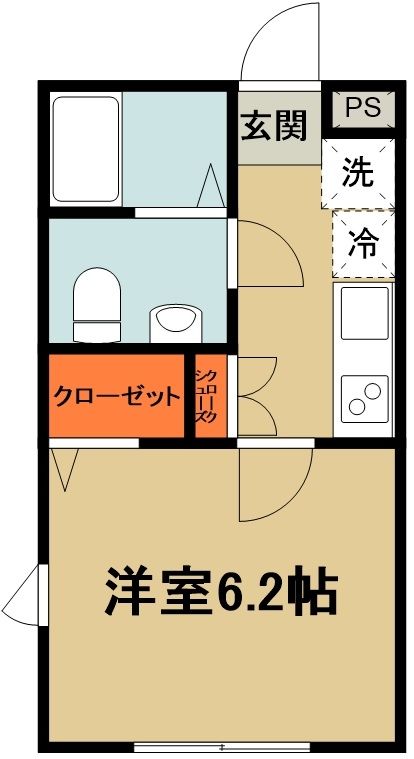 熊谷市宮本町のアパートの間取り