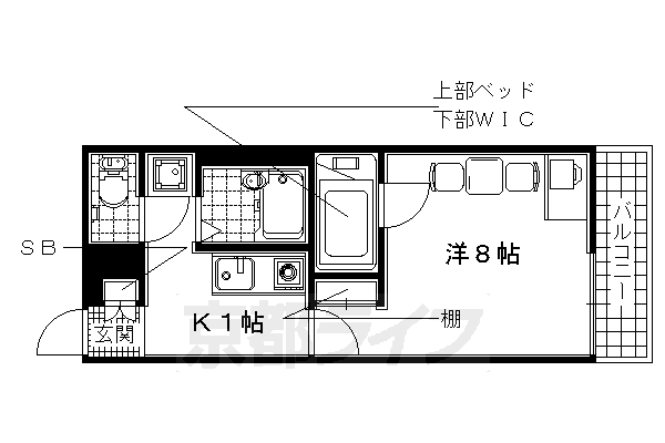 レオパレスＭＡＲＵＴＯ京田辺の間取り