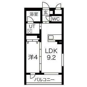 仙台市宮城野区宮城野のマンションの間取り