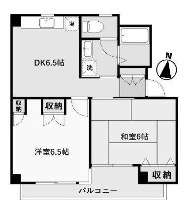 新宿区西落合のマンションの間取り