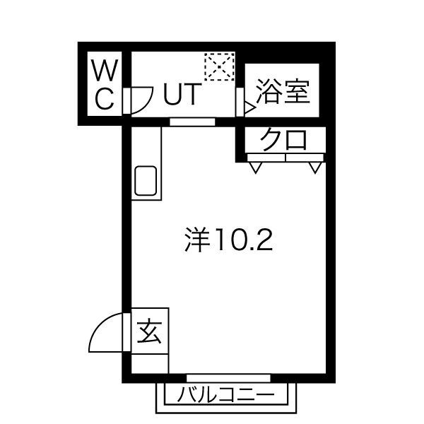 尾張旭市東大久手町のアパートの間取り