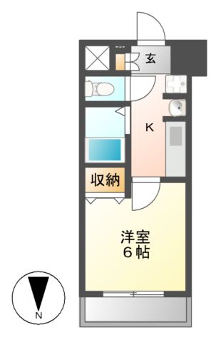 プレサンス名古屋ＳＴＡＴＩＯＮザ・シティの間取り