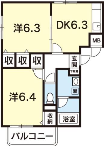 ブレイン佐古IIの間取り