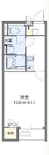 クレイノソレイユ扇町の間取り