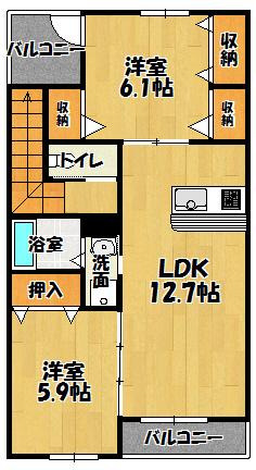 メゾンサクセス　２の間取り