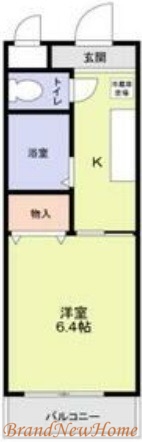 堺市堺区新町のマンションの間取り