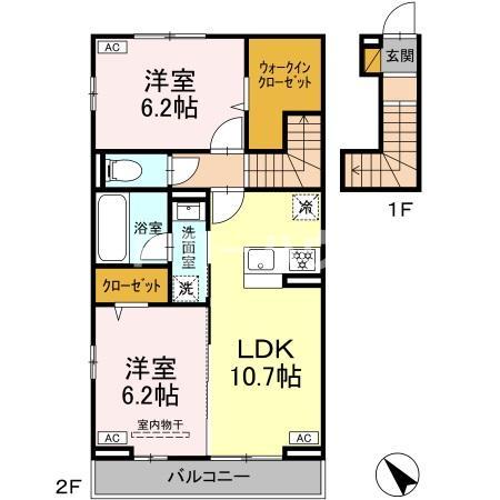 ルシアン メゾンの間取り