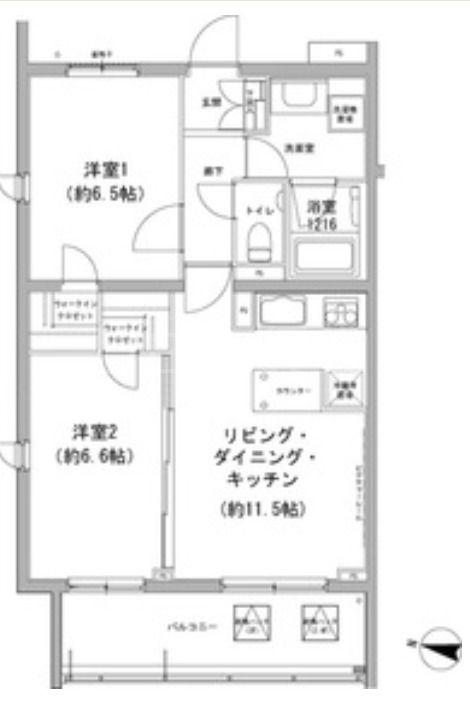 ヒューリックコート雪が谷の間取り