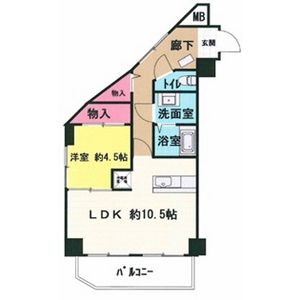 宝新瑞橋ハイツの間取り