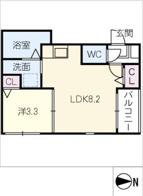 アルカーサ道徳新町の間取り