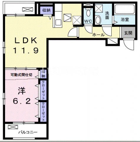 枚方市津田西町のアパートの間取り