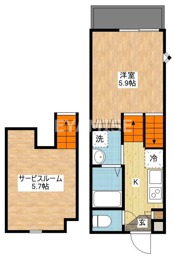 タンドレス多良見の間取り