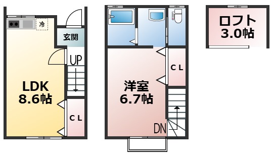 フォイヤーヴェルクIIの間取り