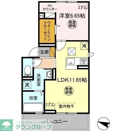 D-room公津の杜Bの間取り