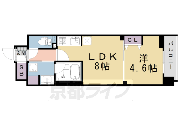 ベラジオ雅び東寺ＷＥＳＴの間取り