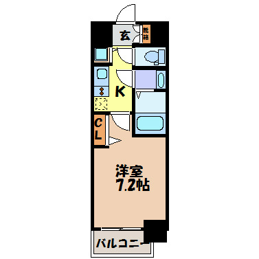 プレサンス丸の内雅殿の間取り