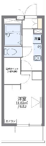 【レオパレスファーデン西金ケ崎の間取り】