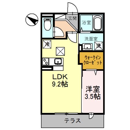 エレガンス虹の間取り