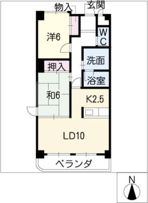 ベルメゾンＡ棟の間取り