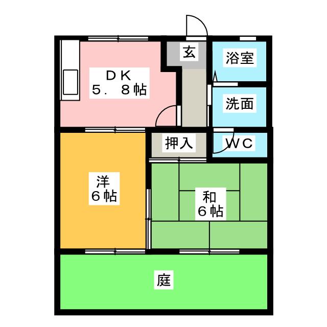 コーポさくらの間取り