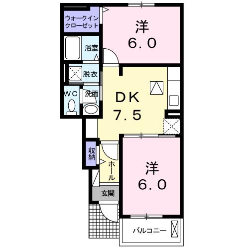 【ラ・ラフレシールIIの間取り】