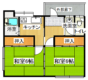 すみれ荘の間取り