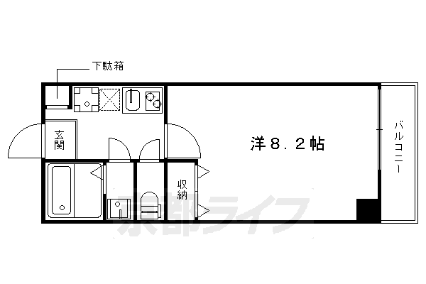 フラッティ今小路の間取り