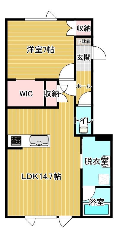 仮）山下町新築アパートの間取り