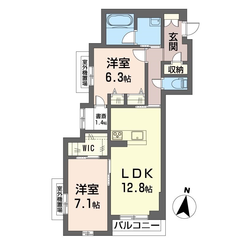 サンライト大成の間取り