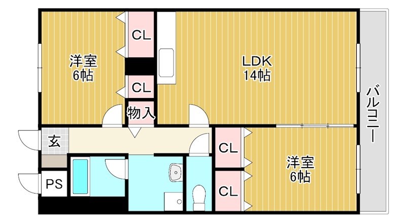 グリーン茨木の間取り