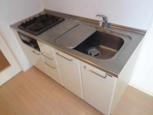 キッチン　２口ガスコンロ付きキッチン