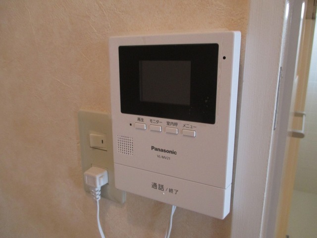 セキュリティ　来客時に便利、ＴＶモニター付インターホンです