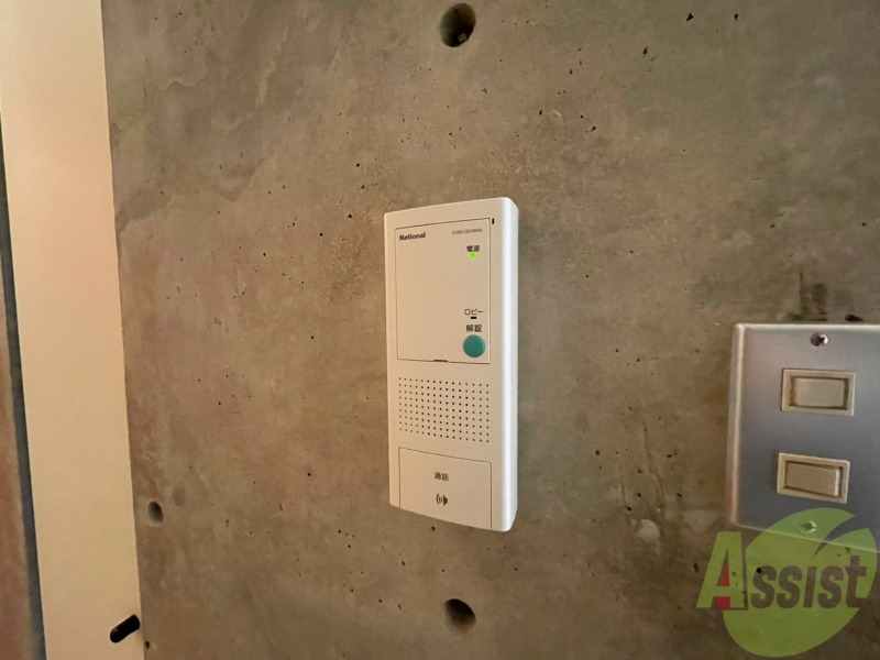 セキュリティ　インターホンは通話ができるので急な訪問があっても安心です。