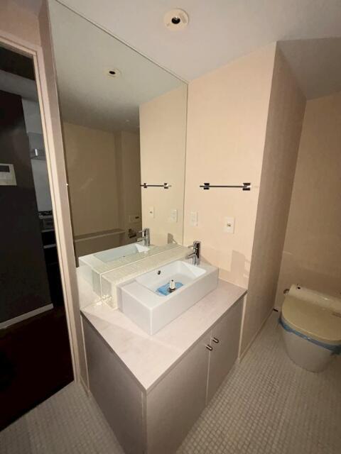 洗面設備　独立洗面化粧台が付いています