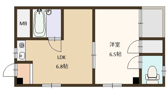 THE CITY砥堀の間取り写真