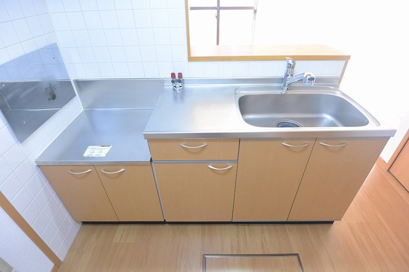 キッチン　2口ガスコンロ設置可能