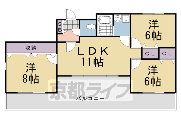 GARNET RESIDENCE上桂の間取り写真