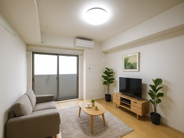 居室・リビング　CGで家具等を配置したもので家具等は含まれません。