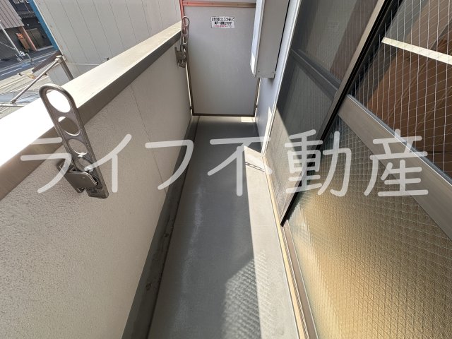 バルコニー　落ち着いた時間を過ごせるバルコニーです