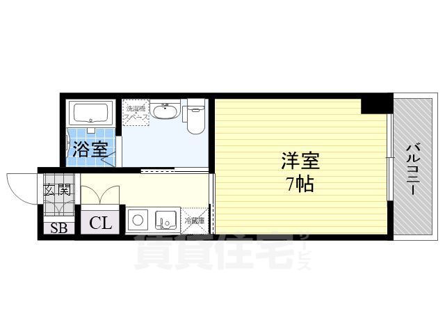 地下鉄谷町線 都島駅 徒歩3分 6階建 築21年の間取り写真