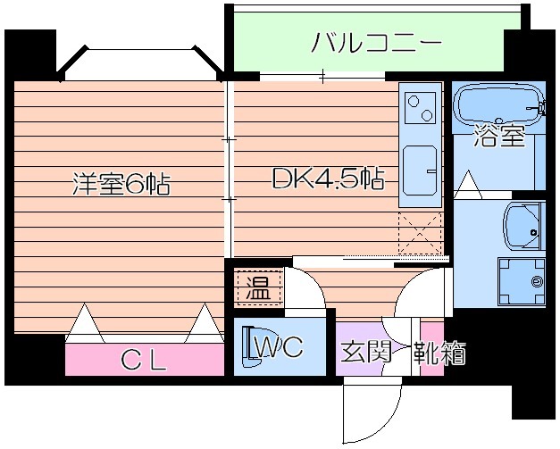 アパルト文の里の間取り写真
