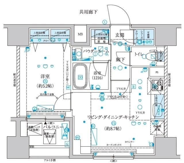 メインステージ横濱真金町の間取り写真
