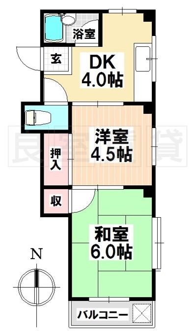 グリーンハイツ明和の間取り写真