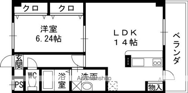 アンプルールフェールオロールの間取り写真