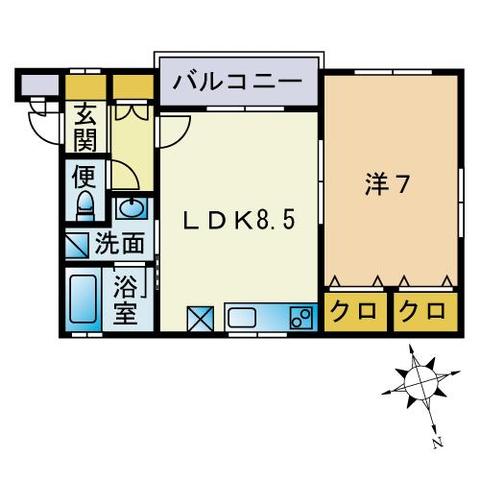 ゼファールミエ姪浜の間取り写真