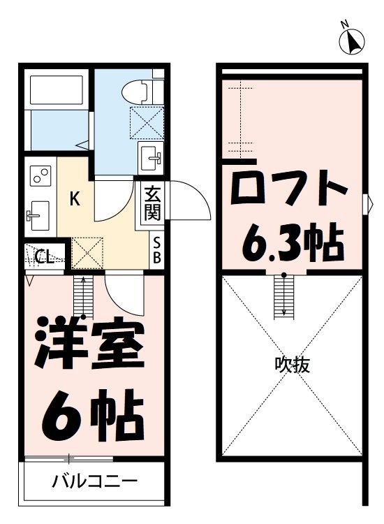 ルーチェ東大宮の間取り写真