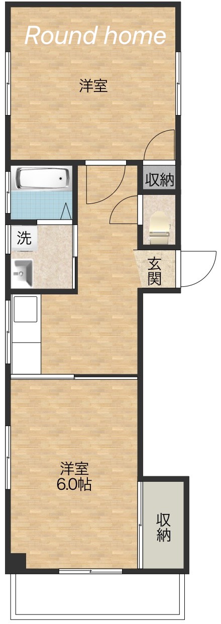 マンション牧野の間取り写真
